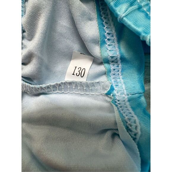 Mermaid bikini 4 piece set girls size 6-7 aqua - Picture 4 of 4